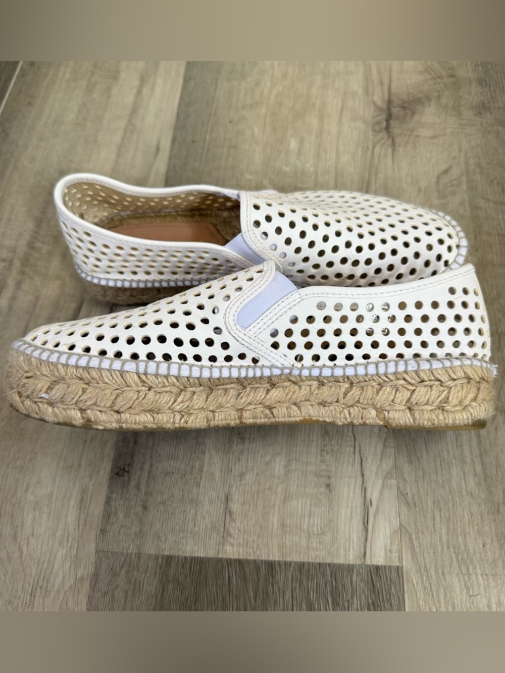 Loeffler Randall Rowan Platform Espadrilles White size 41 - Picture 3 of 12